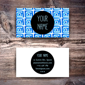 Business card template