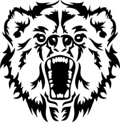 Angry Bear Head
