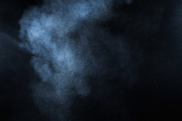 abstract white powder explosion