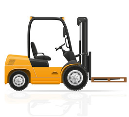 forklift truck vector illustration