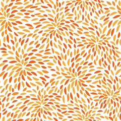 Vector flower pattern. Seamless floral background. - 81878509