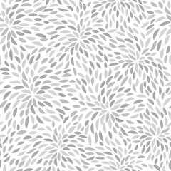Vector flower pattern. Seamless floral background. - 81878517