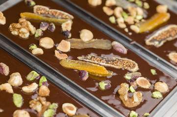 Ingredients for preparation of artisanal chocolate bar