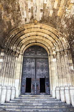 Entrance door, Lisbon Cathedral church Se (Santa Maria Maior de