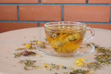 cup of flower tea