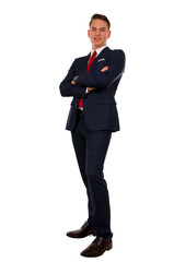 Confident young businessman