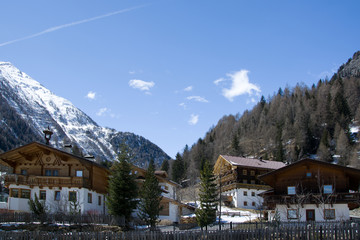 Fototapeta na wymiar Hinterbichl, Osttirol, Österreich