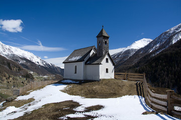 Kapelle auf der Islitzer Alm, Osttirol, Österreich