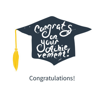Greeting Card With Congratulations Graduate