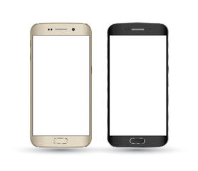 Perfectly detailed new smartphones isolation.