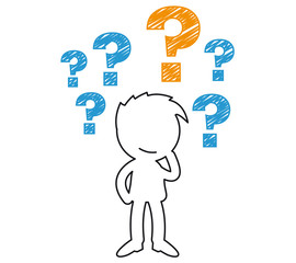 Short People Scribble - thinking