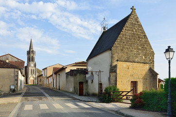 French village Lupiac in Gascony