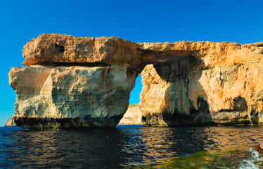 Fototapeta na wymiar Gozo Azure Window Height Malta