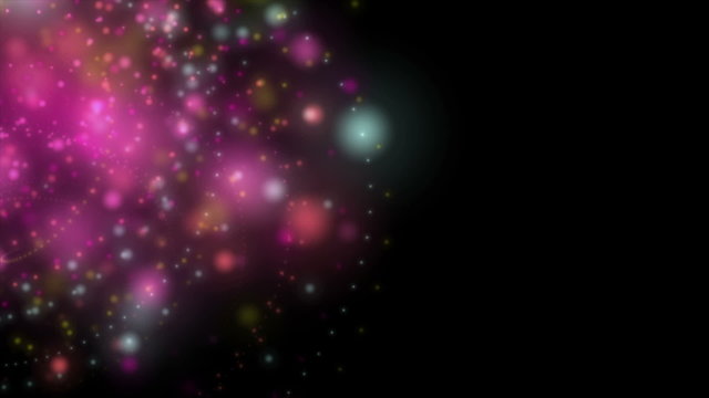 fantastic animation – particle object in motion – loop HD