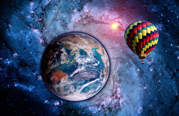 Fantasy Landscape Balloon Earth - 81886707