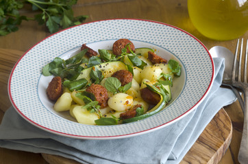 Gnocchi with chorizo