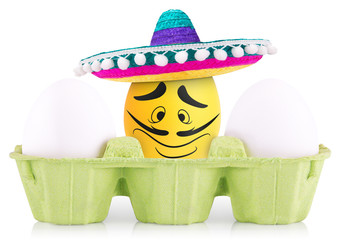 Success Leader  Symbol Concept egg in box isolated