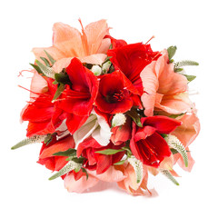 Naklejka premium beautiful colorful fresh flowers bouquet isolated 