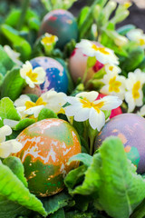 Colorful Easter eggs