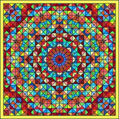 Abstract Colorful Digital Decorative Flower