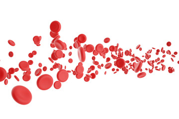 illustration of red blood cells - obrazy, fototapety, plakaty