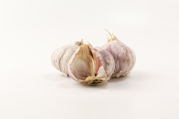 Obraz premium garlic on a white background
