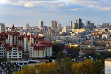 Fototapeta na wymiar Kiev cityscape in spring