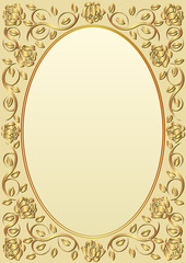 background with golden border