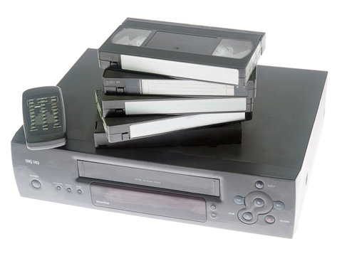 videocassette recorder and videotapes