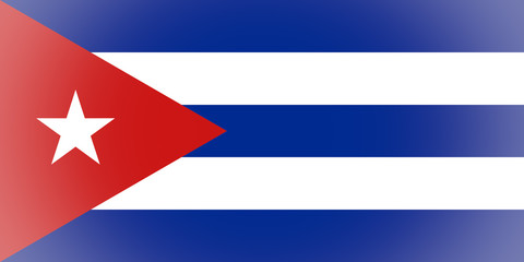 Flag of Cuba vignetted - obrazy, fototapety, plakaty