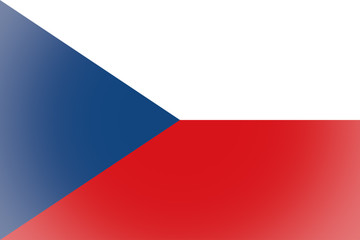 Czech Republic flag vignetted