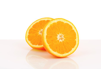 Halved orange