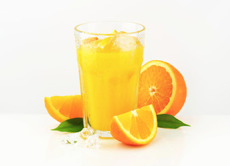 Glass of orange juice