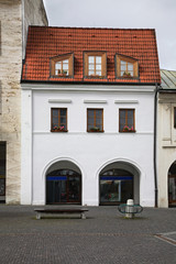 Marianske square in Zilina. Rakoczi house Slovakia
