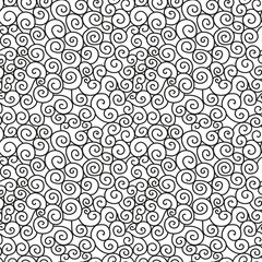 Cartoon doodles hand drawn seamless pattern