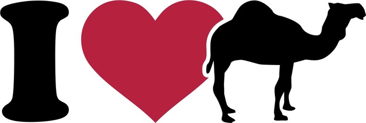I love camel pictogram