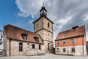 Fototapeta na wymiar Kirche Möhrendorf