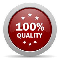 quality red glossy web icon