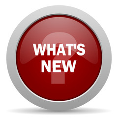 new red glossy web icon