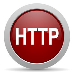 http red glossy web icon