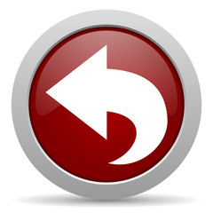 back red glossy web icon