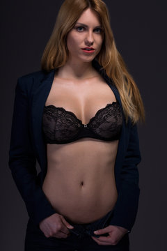 Sexy woman stripping