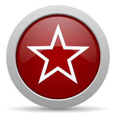 star red glossy web icon