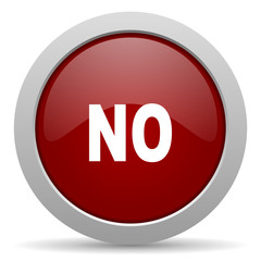 no red glossy web icon