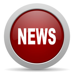 news red glossy web icon