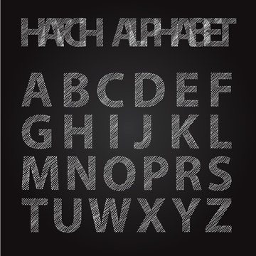 alphabet on chalkboard