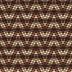 Traditional Fair Isle Pattern. Seamless Knitting Ornament