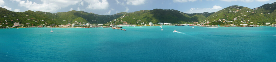 Fototapeta na wymiar Road Town, Tortola, British Virgin Islands