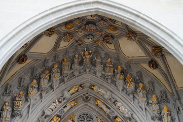 Fototapeta premium Beautiful detail of church in Bern