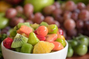 Close-up fruits salad